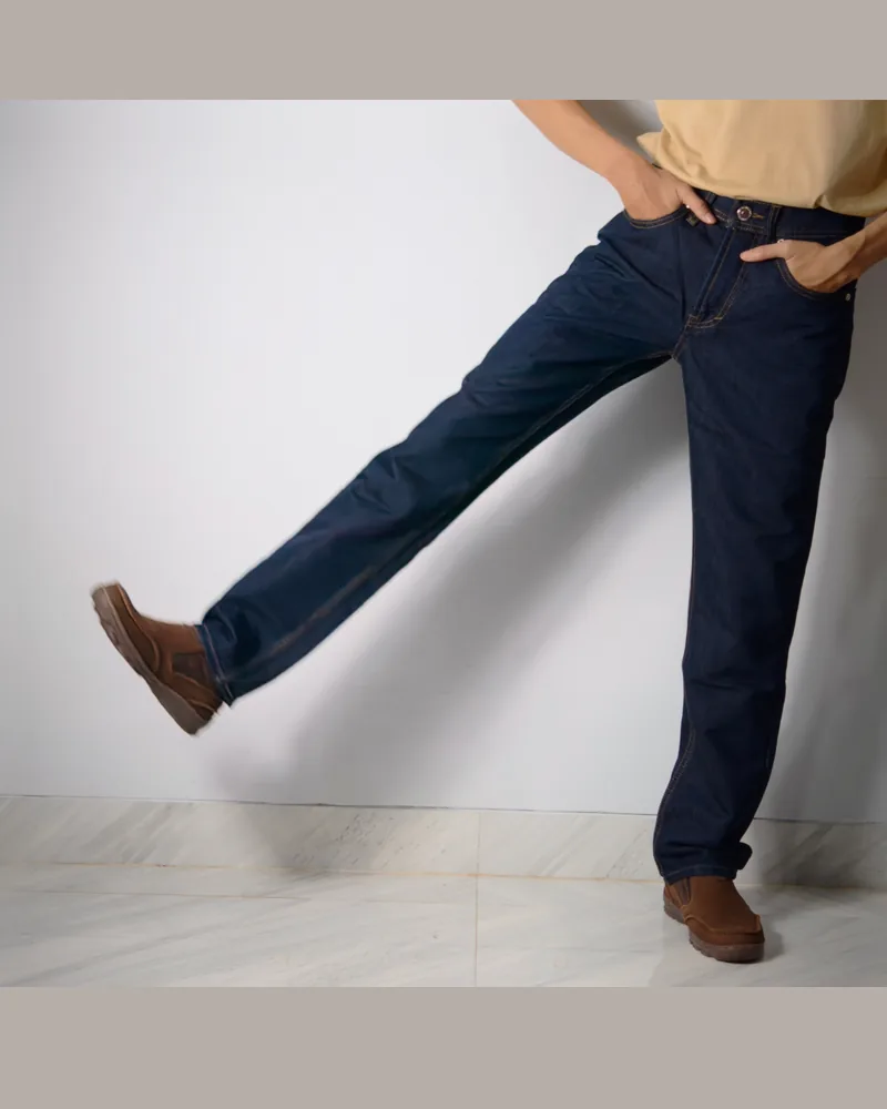 Regular Fit Slub Jeans — 7