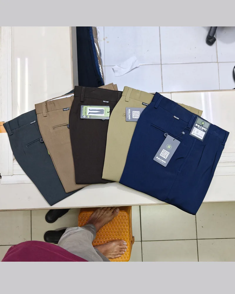 High Twist Pleated Dress Pants — 17