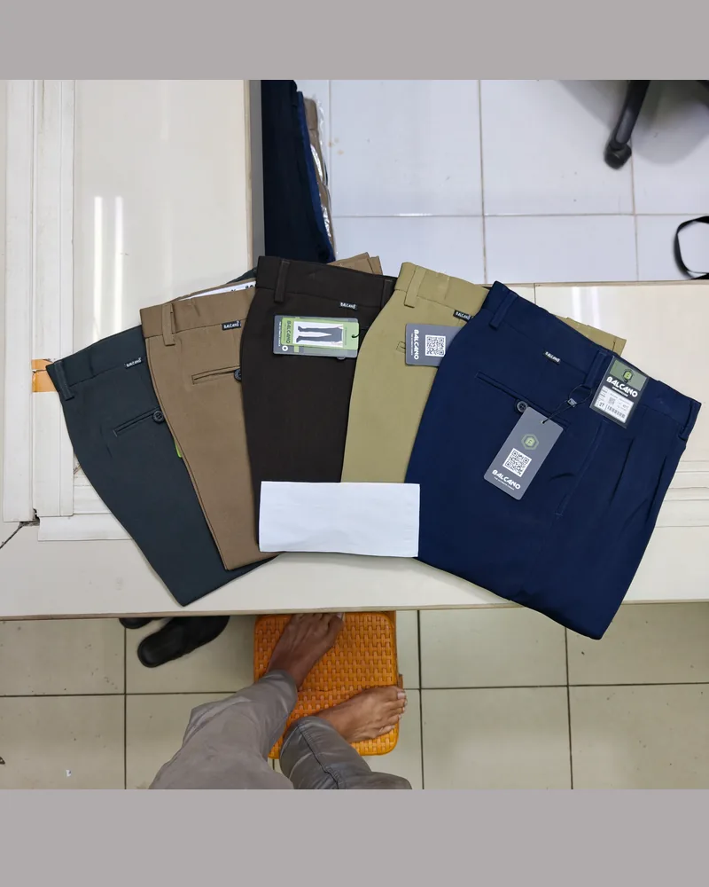 High Twist Pleated Dress Pants — 14